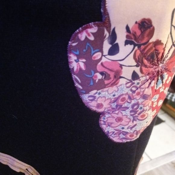 Midi Skirt black floral - Picture 3 of 4